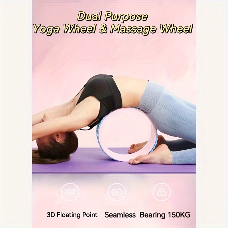 3pcs Yoga Wheel, Yoga Pilates Wheel For Back Stretching, Lower Waist  Training, Suitable For Home Fitness And Exercise