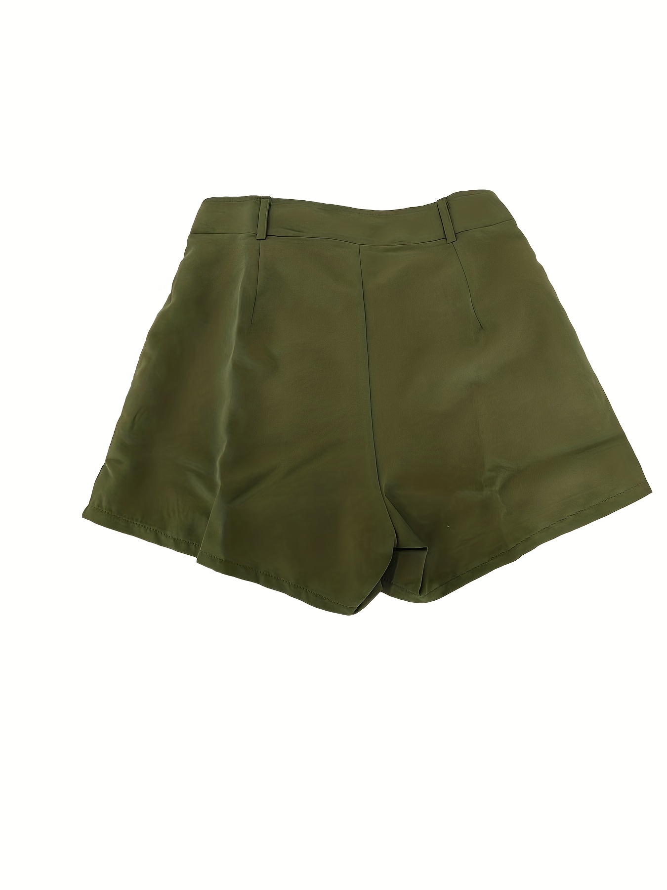 Solid High Waist Asymmetrical Skort Skorts Elegantes Para A - Temu Portugal