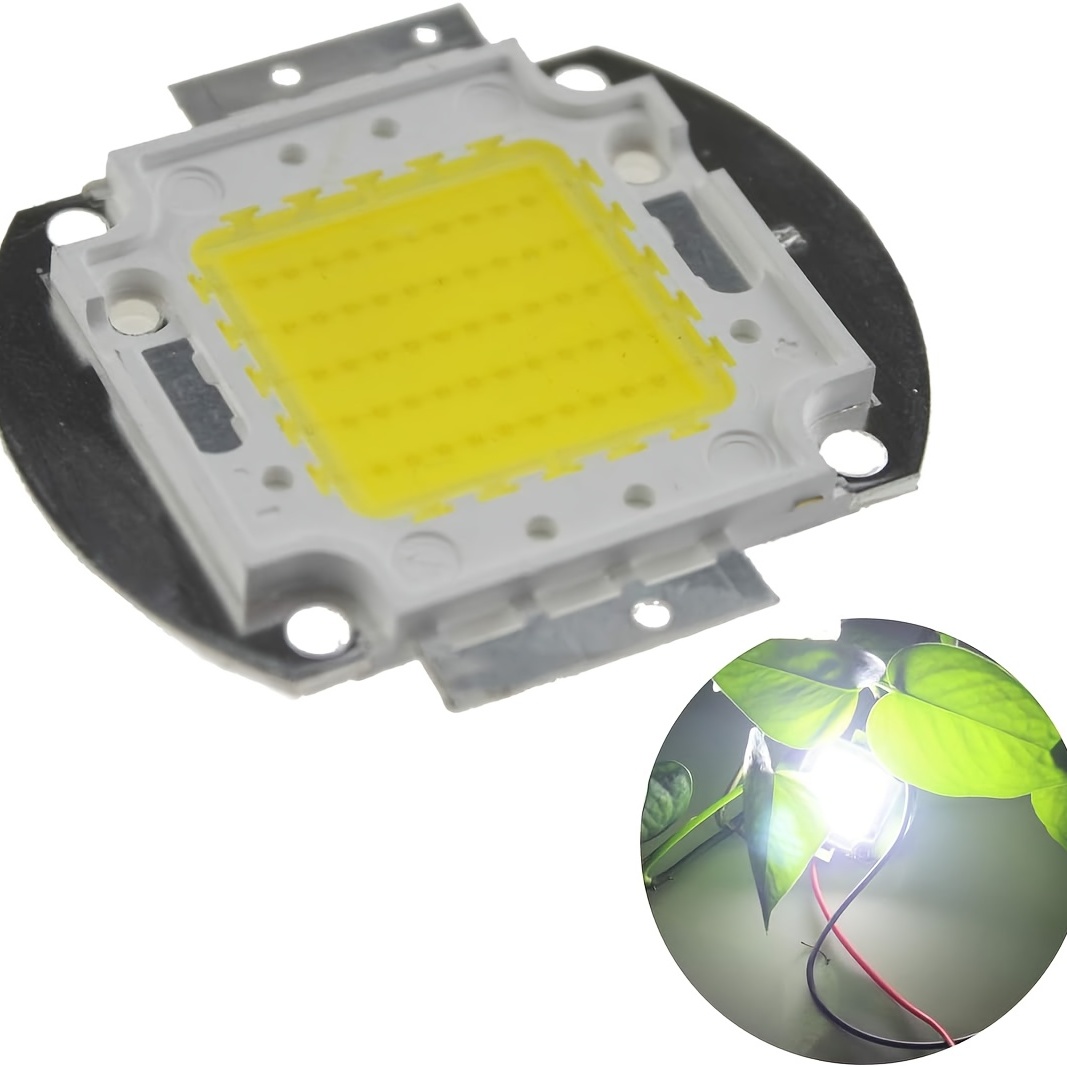 1pc Super Bright High Power LED Chip 50W SMD COB Light White 6000 6500K DC 30 34V For Emitter Components Diode 50W Bulb Lamp Beads DIY Lighting White