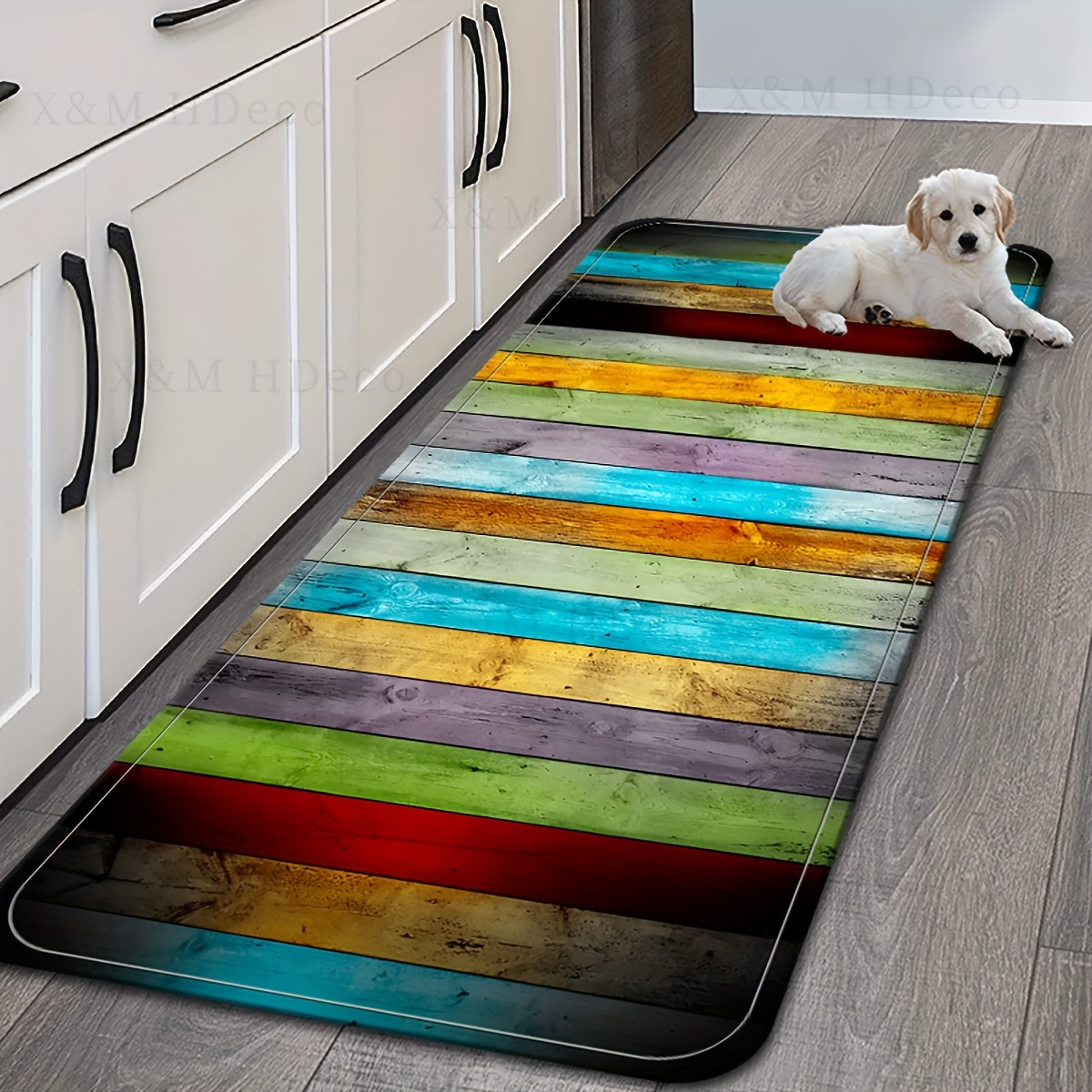 Super Absorbent Door Mat Rainbow Memory Foam Cushion Non - Temu