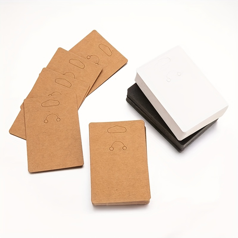50pcs Keychain Display Card Holder Paperboard For Keyring Necklace