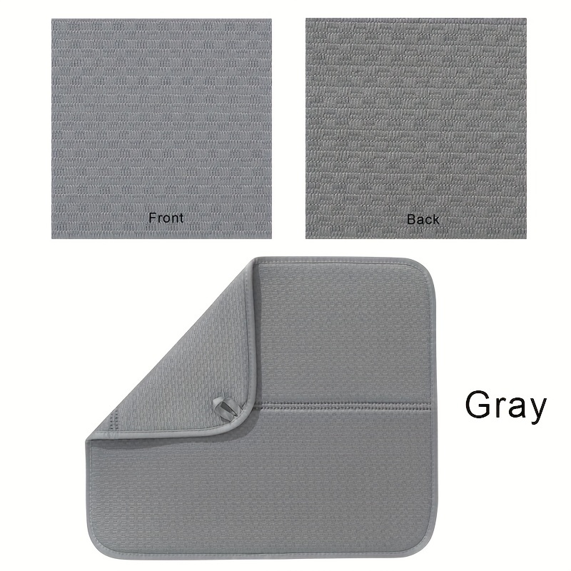 Dark Green Solid Colors Drain Pad Absorbent Antiskid Tableware