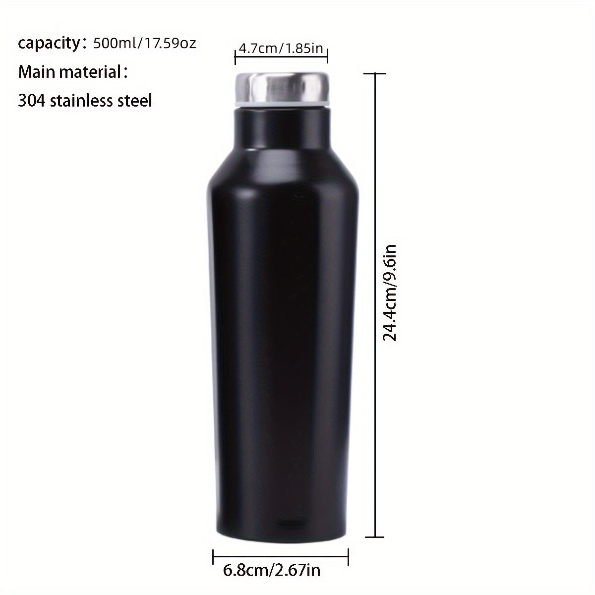 Stainless Steel Double Layer Vacuum Cup, Portable Handheld Insulated Small  Water Bottles For School Sports Travel - Temu