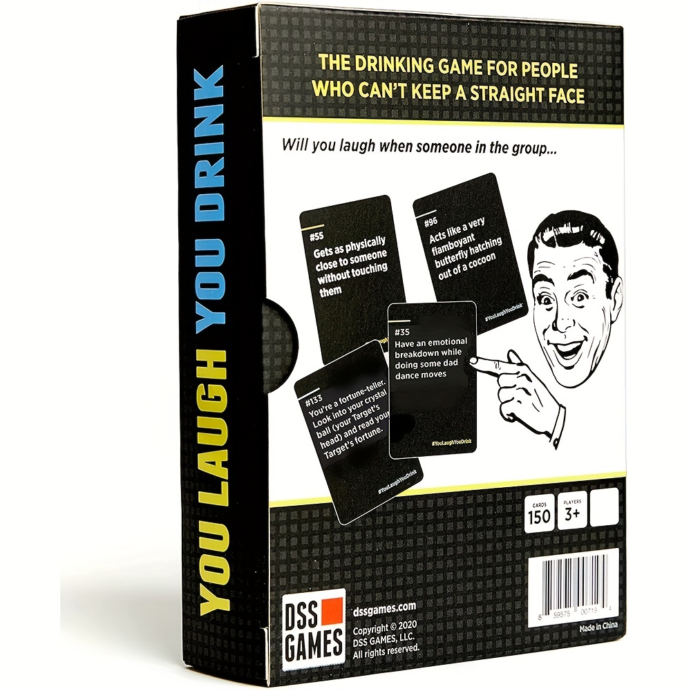 Laugh Drink Card Game Drinking Game People 't Keep A - Temu Spain