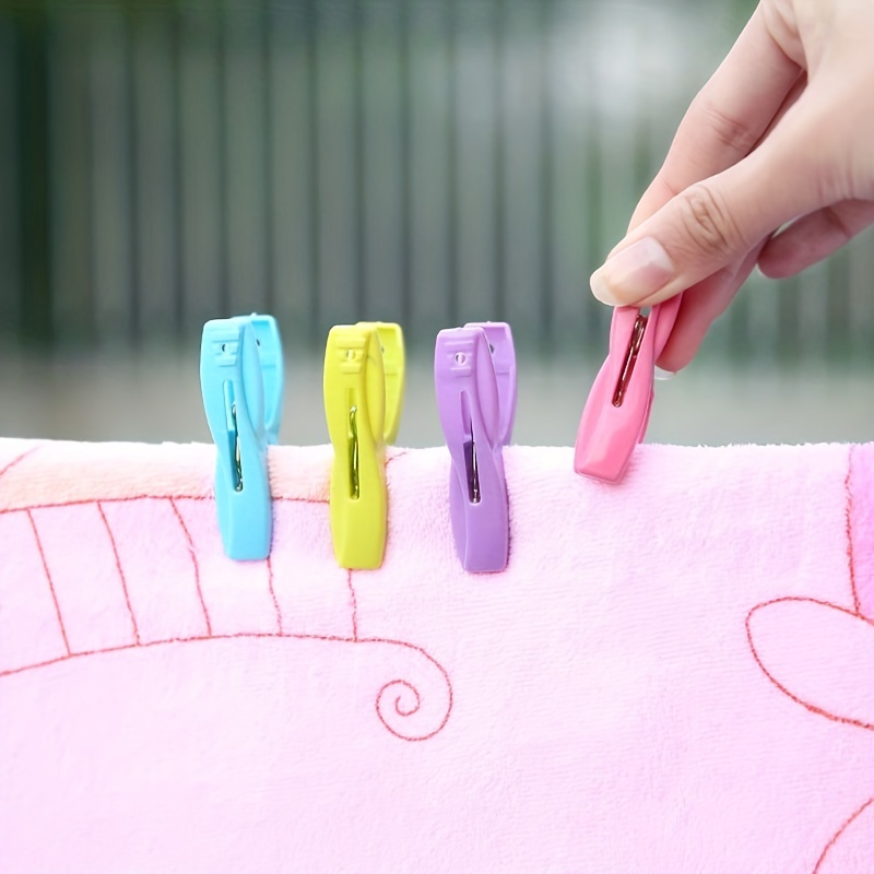 Strong Windproof Colorful Plastic Clothespins - Multifunctional