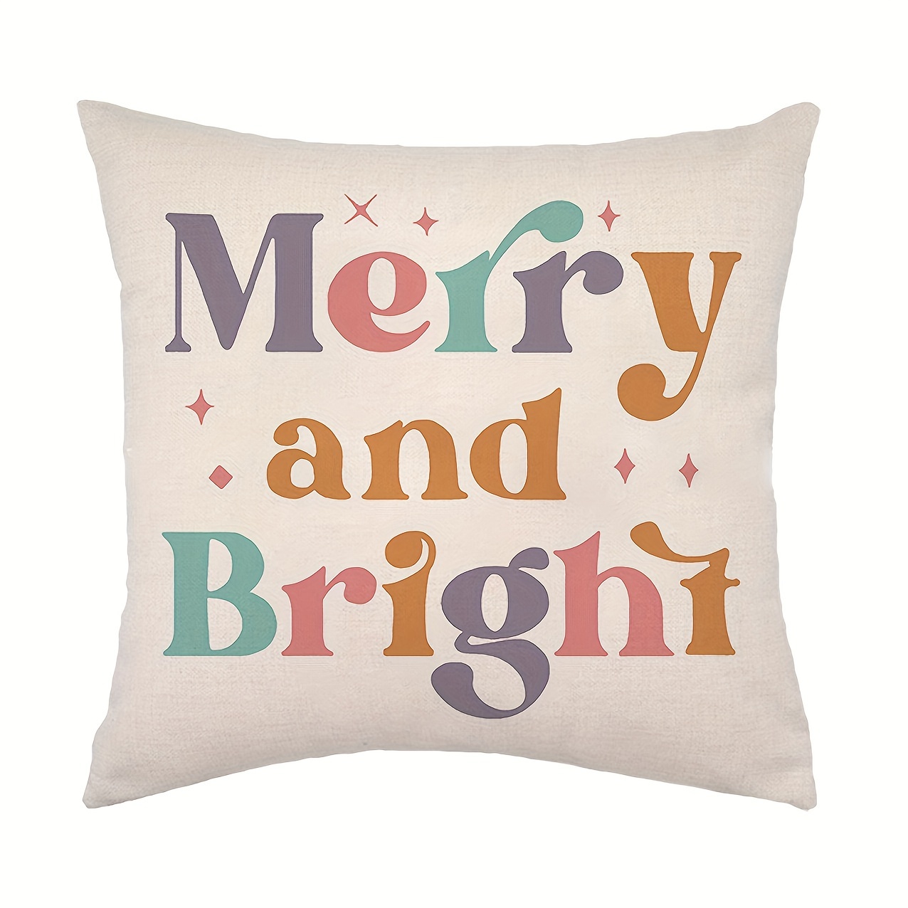 Christmas Pillowcase Set Colorful Holiday Holly Happy Winter - Temu