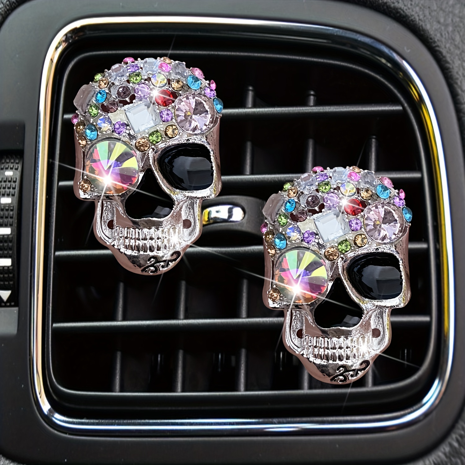 Car Aroma Skull Car Air Freshener Vent Clip Suitable For Car