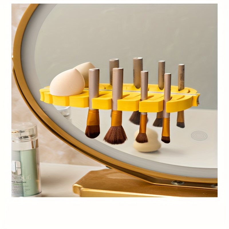Makeup Brush Drying Tool, Tooth Brush Drying Stand, Leaf-shaped Makeup  Brush Drying Rack, Tool Drying Storage Rack, Storage Holder, Bedroom  Accessories - Temu