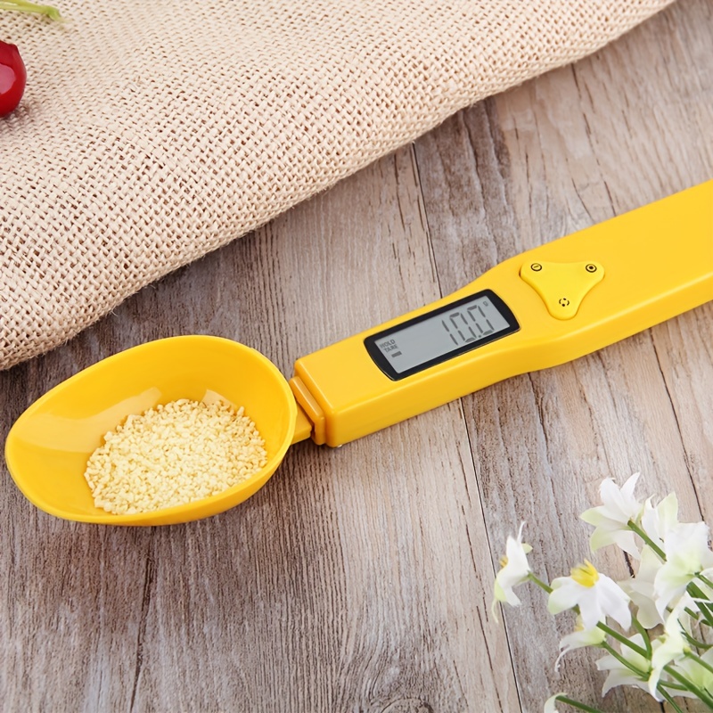 plastic digital measuring cup and spoons