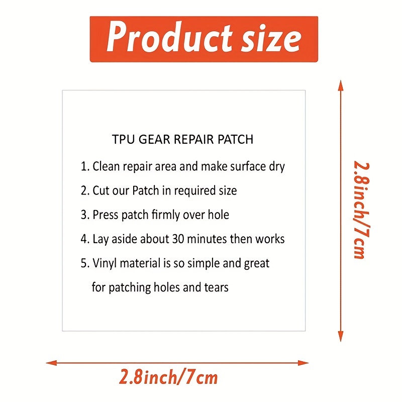 8 Pieces Nylon Repair Patches Self-Adhesive Nylon Patch Waterproof