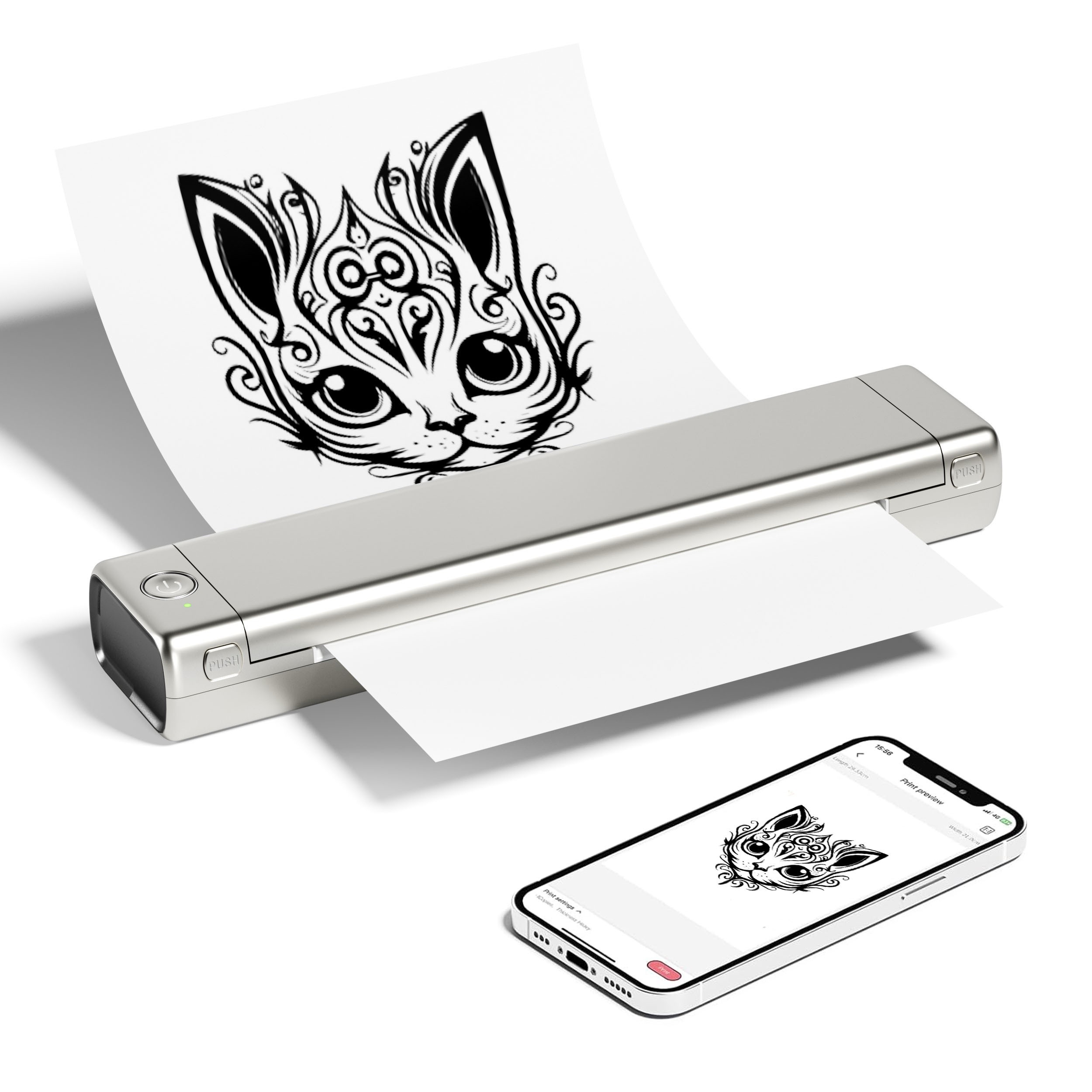 Portable Tattoo Stencil Printer Cordless Tattoo Transfer - Temu