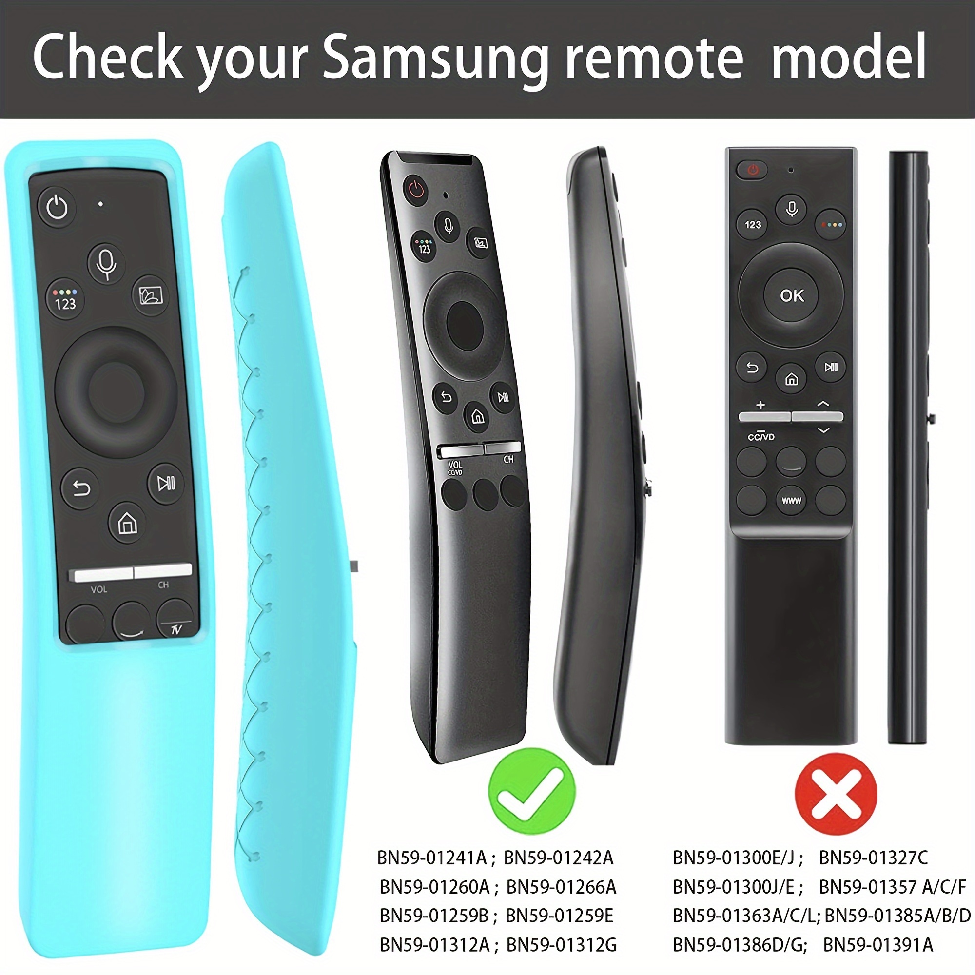 Samsung BN59-01385A Smart TV Remote Control - Black for sale online