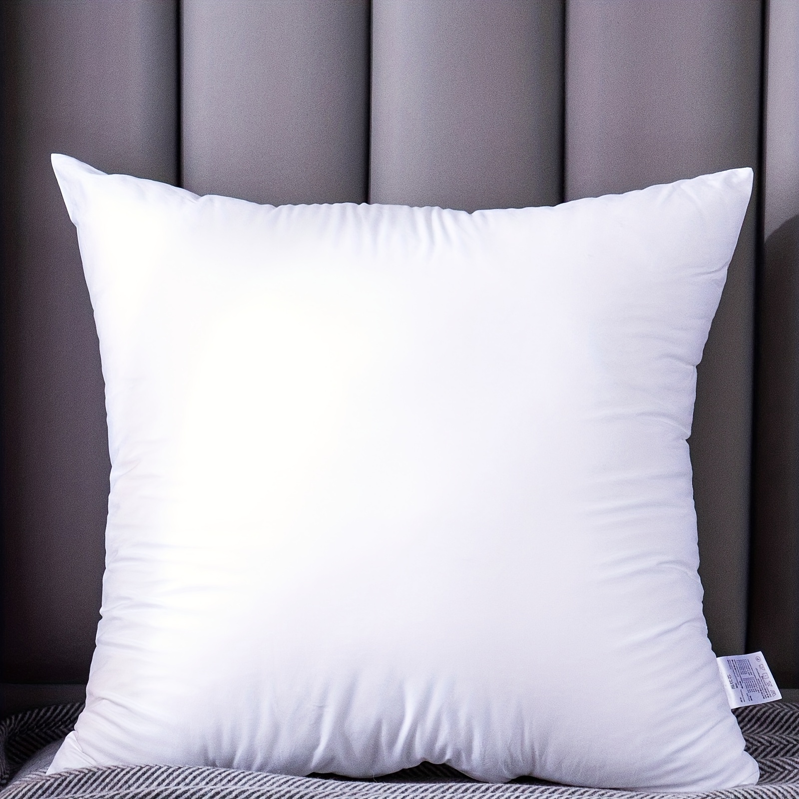 Soft Microfiber Cushion Filler, 20x20 inch, White