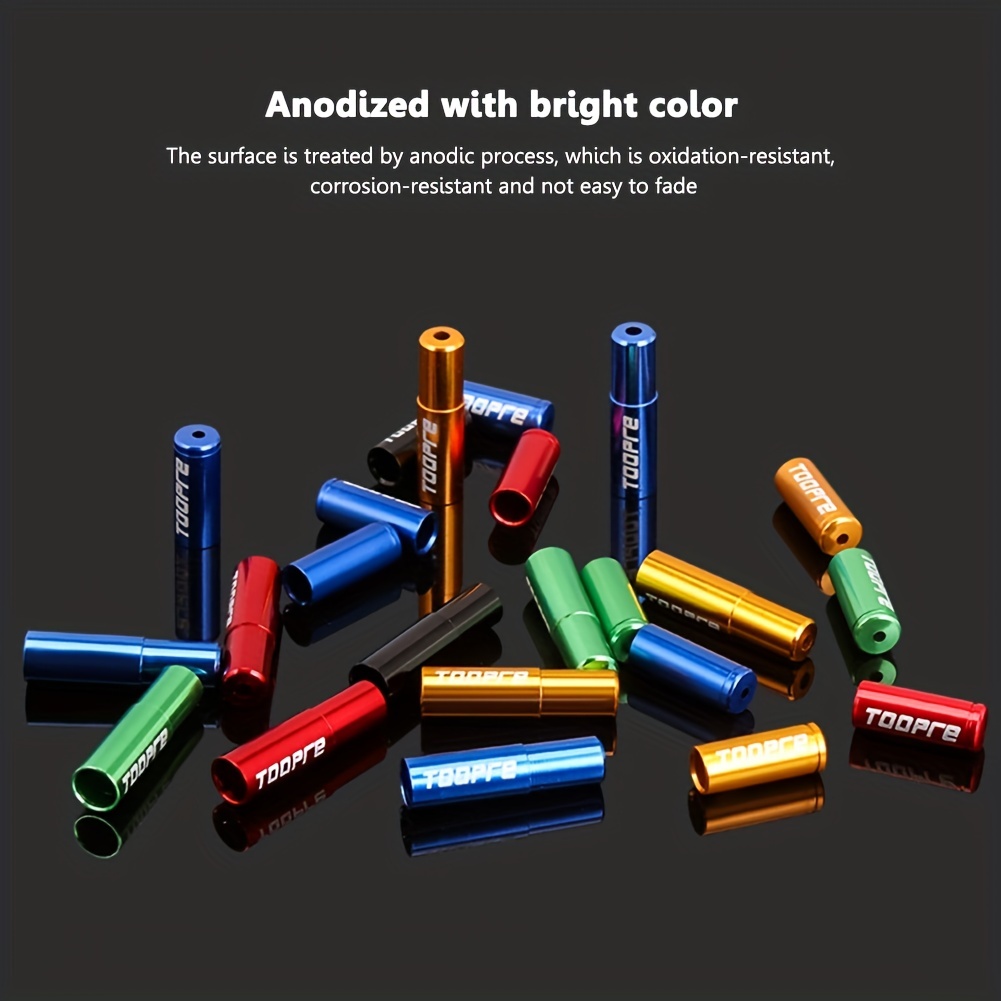 5pcs Road Bike Brake Cable End Caps Aluminum Alloy Wire Tips Housing Ferrules