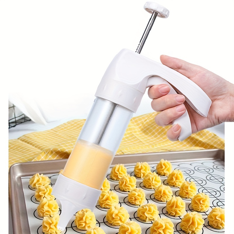 9/19Pcs, Plastic Cookie Machine Kit, Biscuit Cookie Press Gun Kit, Plastic  Framing Nozzle, Cream Icing Frosting Machine Set, Home Baking Tools, Kitche