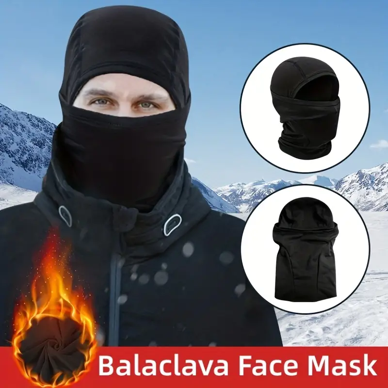 Cagoule Masque Facial Pour Hommes Et Femmes, Masque De Ski Intégral,  Capuche Tactique, Neige, Moto, Cyclisme, Course À Pied - Temu Belgium