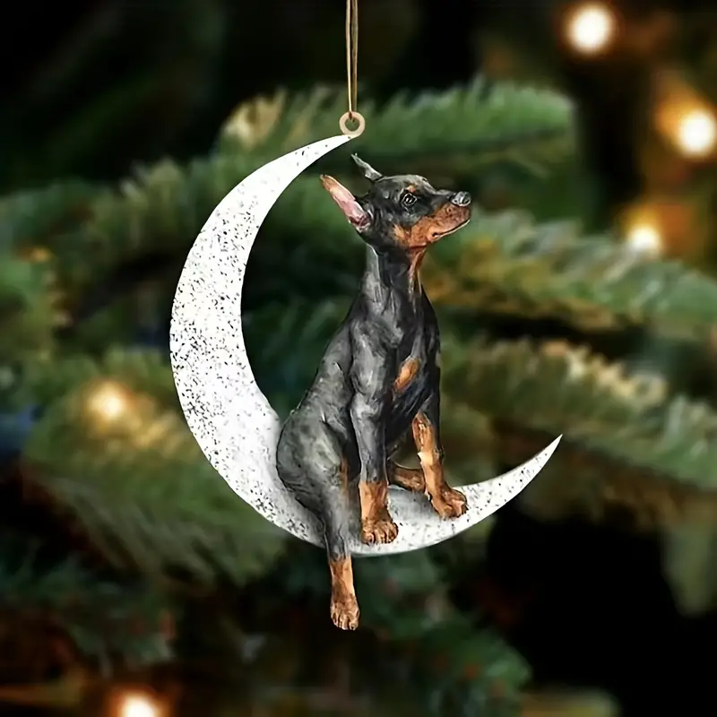 1pc Acryl Mond Haustier Hund Anhänger Weihnachtsbaum - Temu Austria