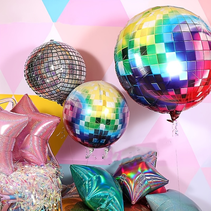 1pc Disco Ball Balloon 22 Inch 70s Disco Party Decor 4d Balloon Party Decorations Room Decor Scene Decor Birthday Party Decoration Supplies Don T Miss These Great Deals Temu