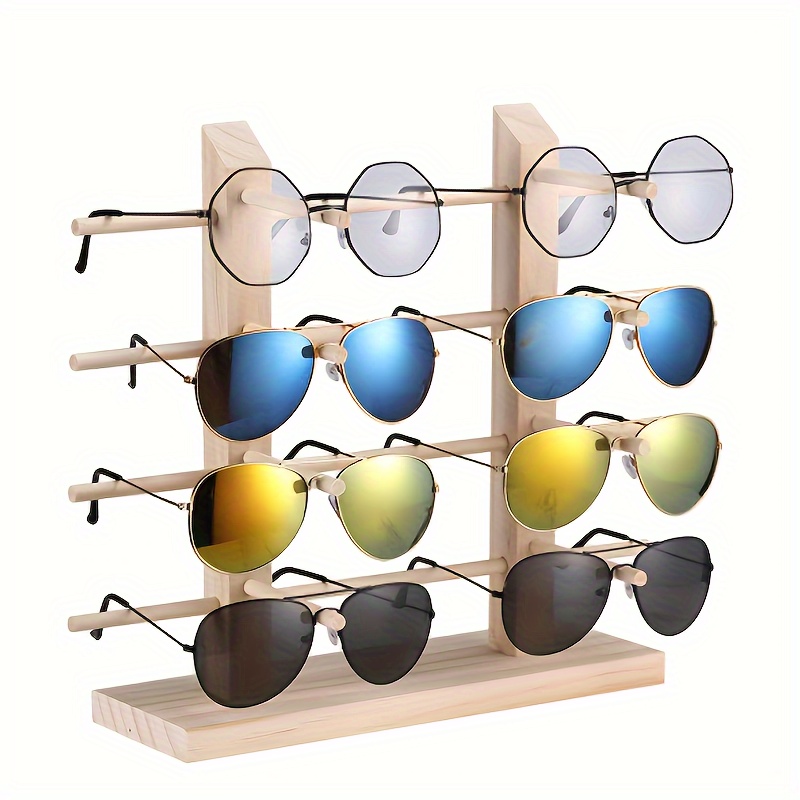 Bandeja De Exhibición Creativa De Madera De Bambú Para Gafas De Sol,  Soporte Para Gafas, Organizador De Colección De Anteojos, Escaparate,  Bandeja De Exhibición De Joyería De 12,53 €