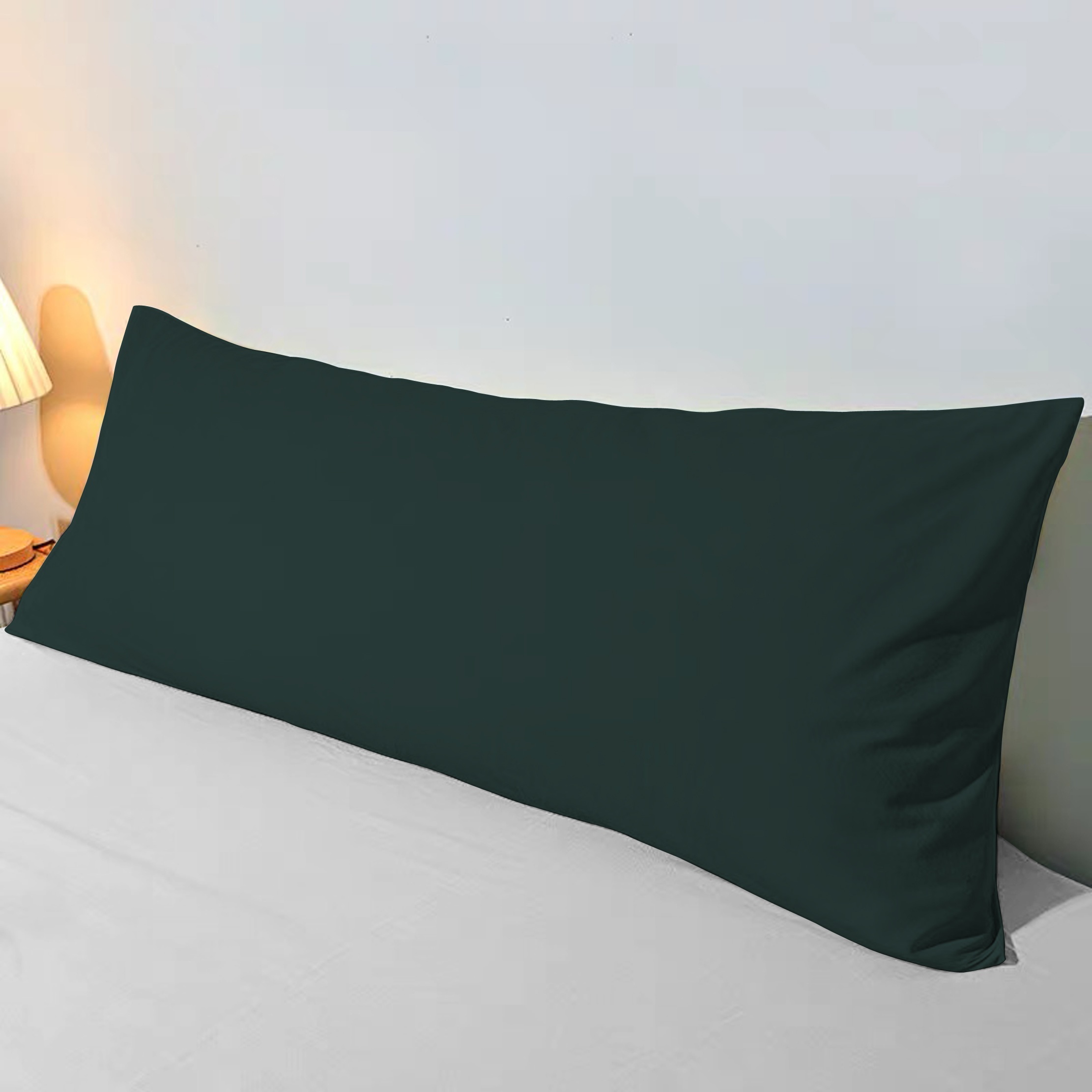 1pc plain brushed long pillowcase without pillow core soft breathable     envelope pillow protector for bedroom sofa home decor details 3