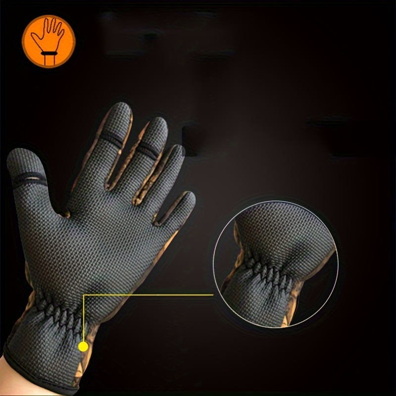 Three finger Flip Design Fishing Gloves Anti slip Wear - Temu