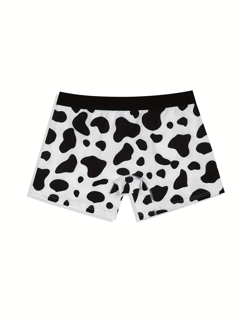 Best Selling Men's Cow Digital Printing Boxer Briefs Pants - Temu