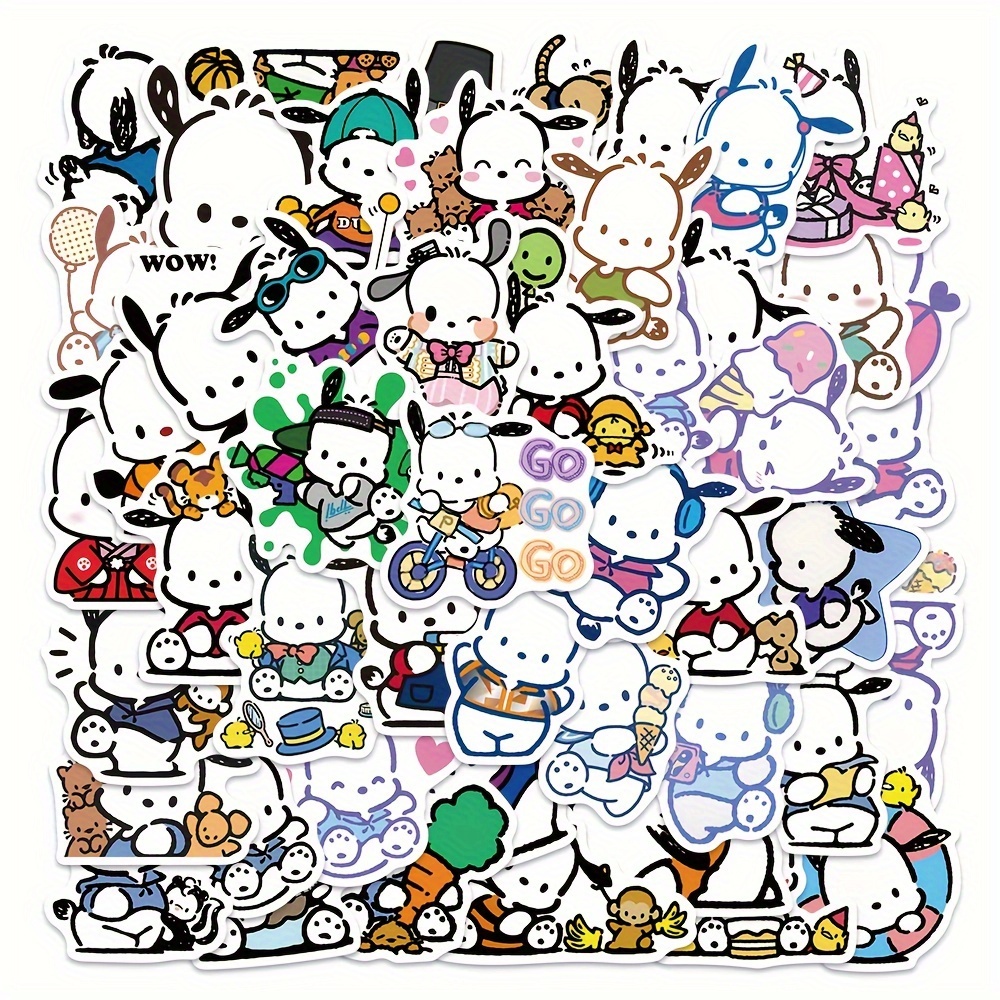Cute Kuromi Cinnamoroll Melody Sticker Hello Kitty - Temu