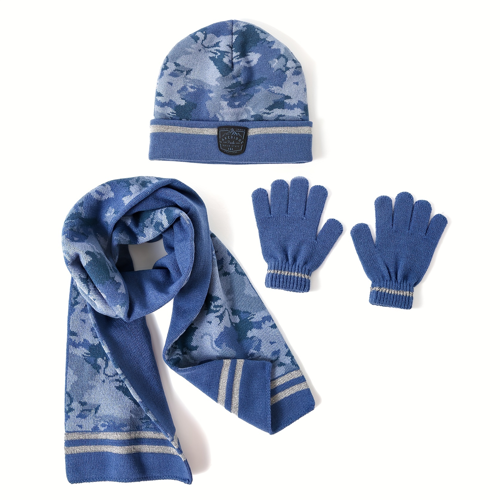 Louis Vuitton Gloves, Toboggan And Scarf Set