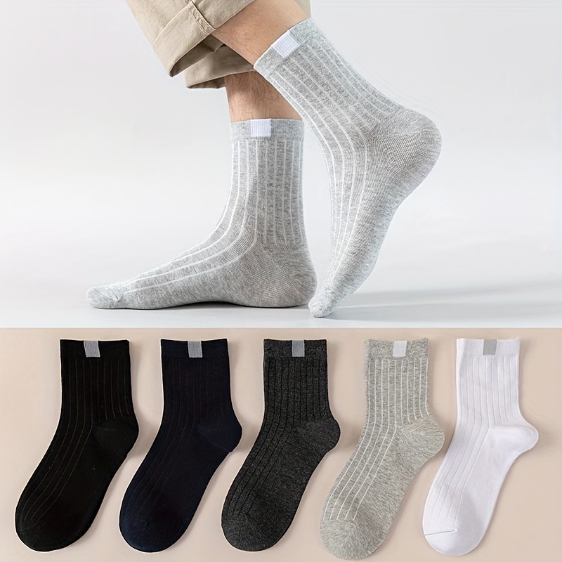 Men's 100% Cotton Breathable Thick Sports Socks - Temu