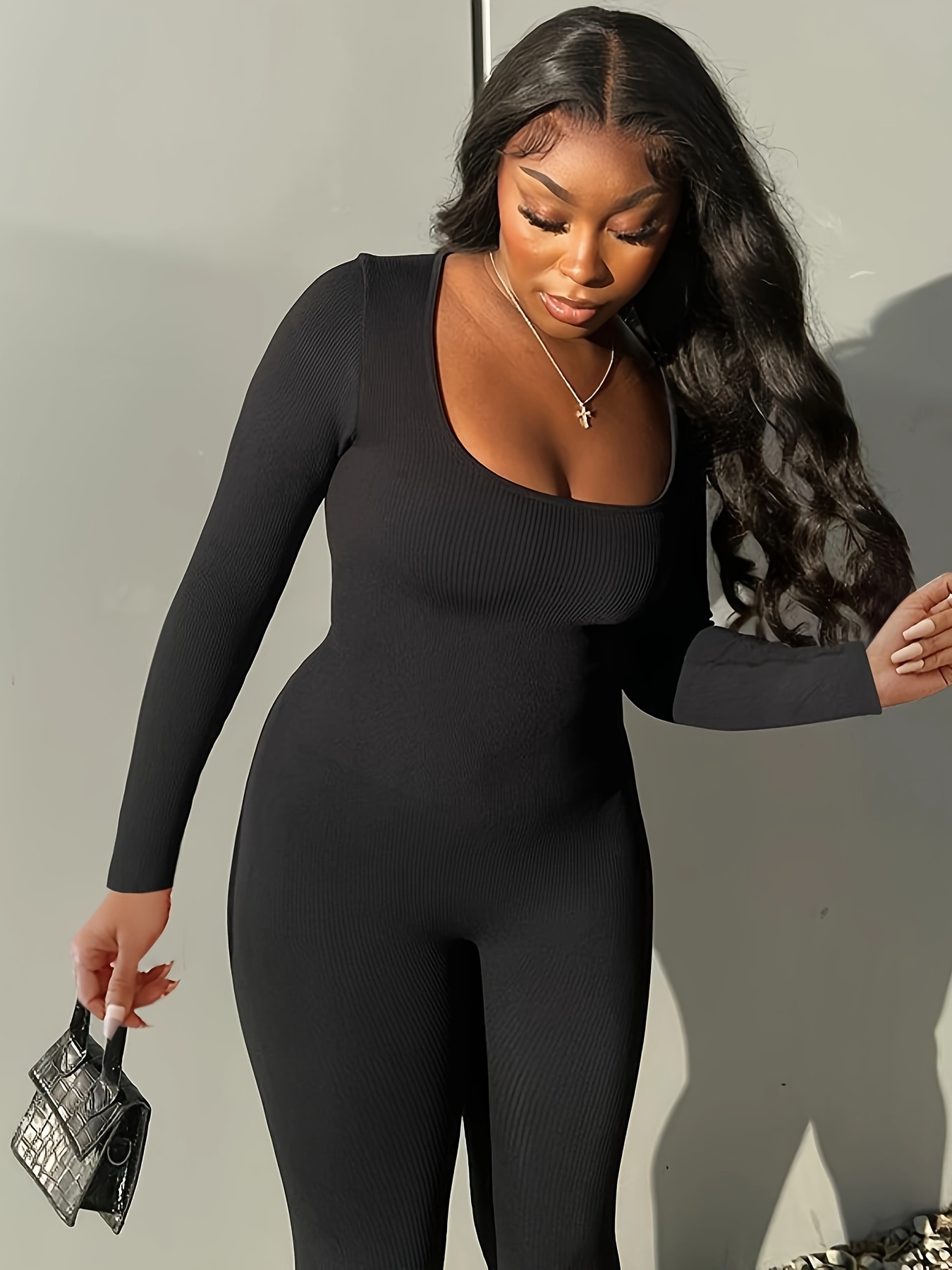 Backless long sleeve jumpsuit online