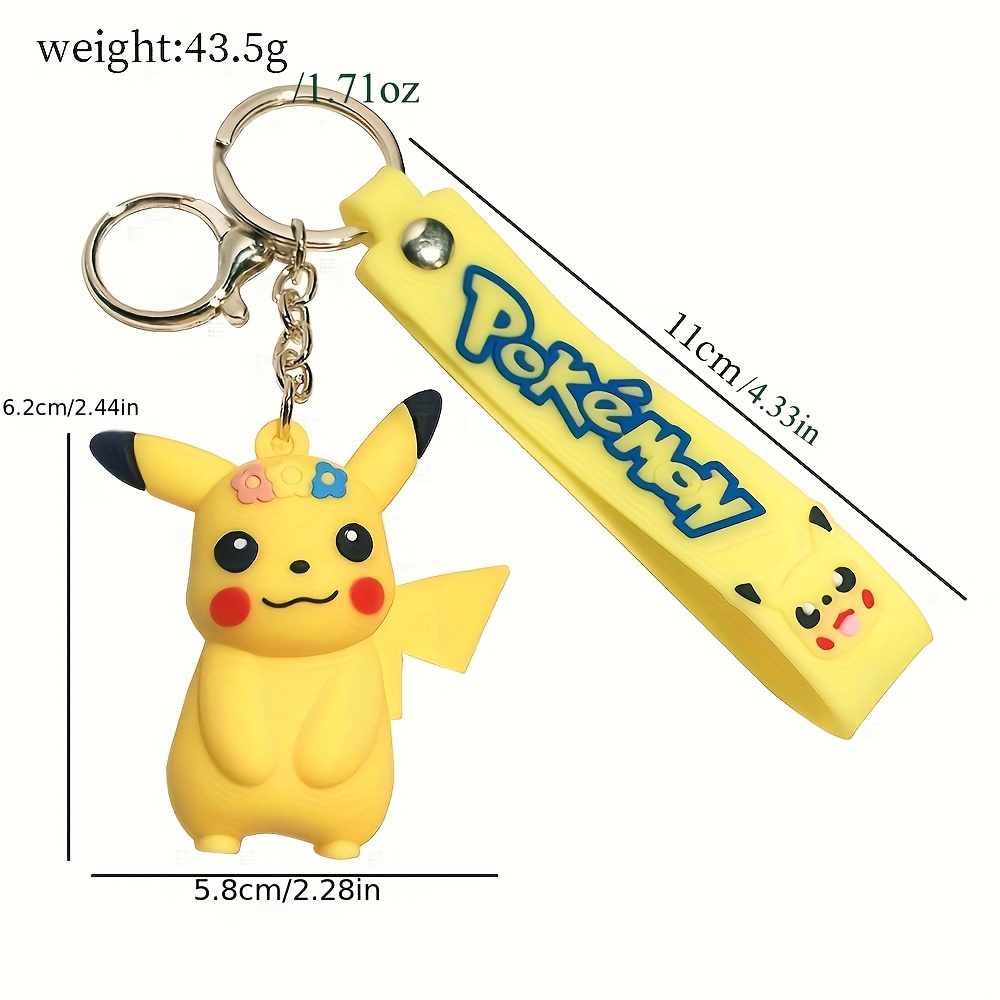 Pokemon Charm Keychian Anime Pikachu bambola portachiavi borsa portachiavi  accessori ciondolo Action Figure modello portachiavi zaino regali