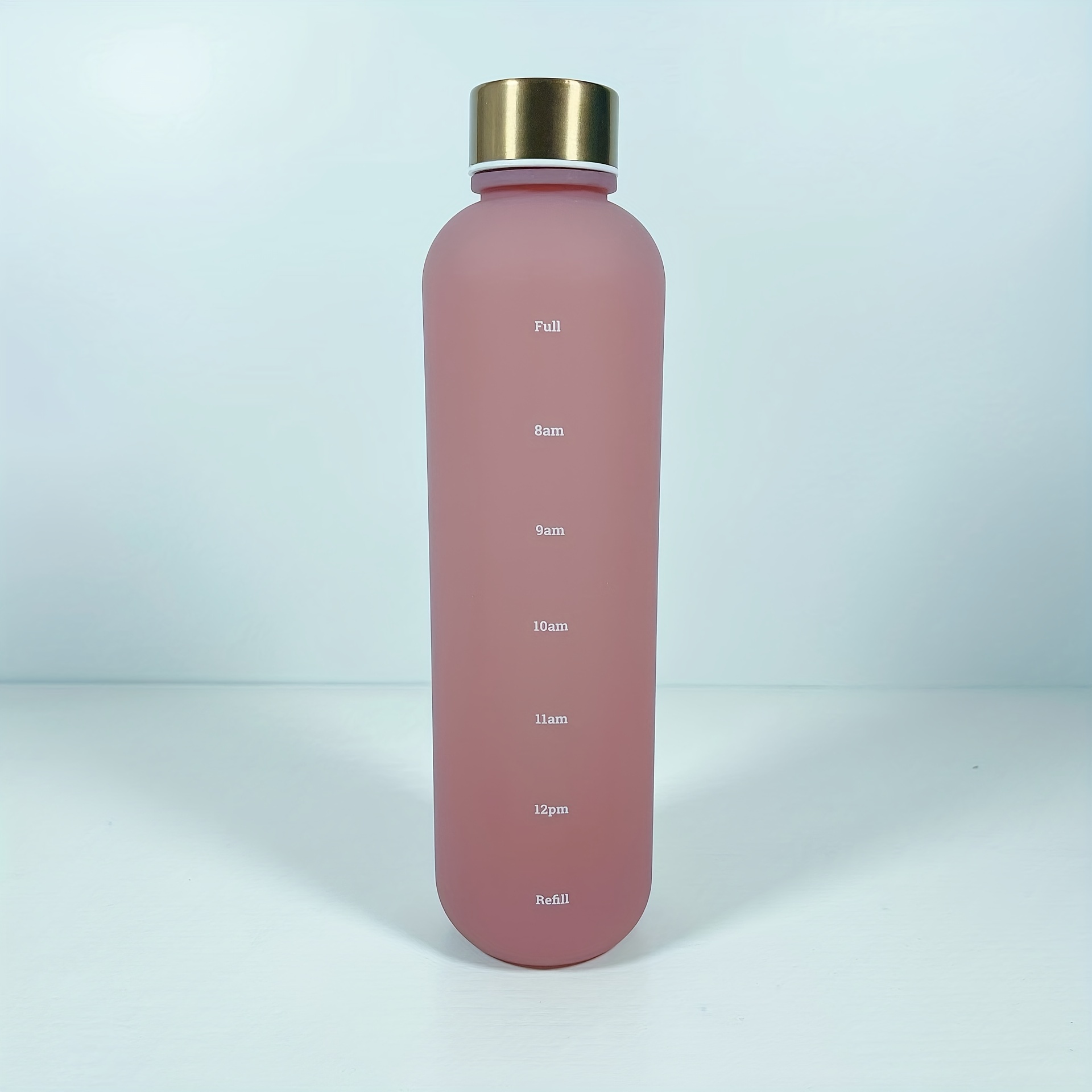 1pc Plastic Water Bottle With Time Marker