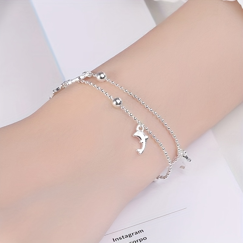 Heart Shaped Designed Silver Bracelet For Girls and Woman