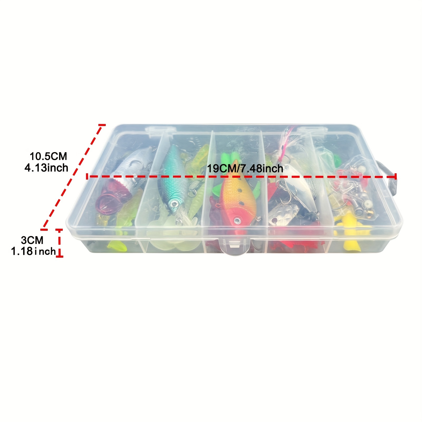 Peggybuy 20pcs Fishing Lures Sequin Spoon Baits Set With Zipper Tackle Storage Bag Other