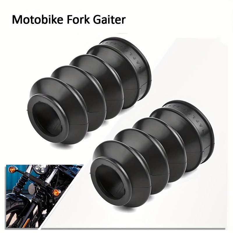 Motorcycle Fork Covers Front Rubber Gaiters Shock - Temu