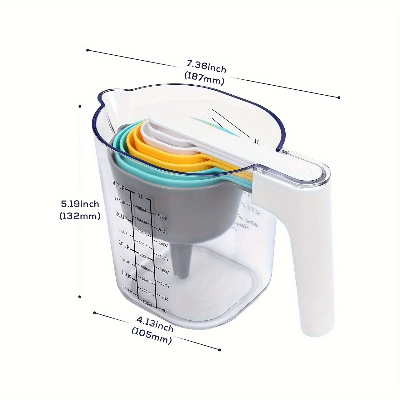 Dishwasher Safe Measuring Cups + Spoons