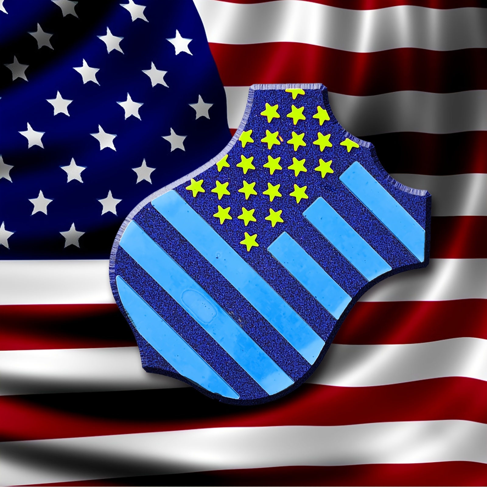 Unabhängigkeitstag US-Flagge Polizeiabzeichen Autoduftschimmel - Perfekt  Für DIY-Bastelarbeiten Wie Aromaperlen, Seife, Kerzen, Anhänger, Ton Und