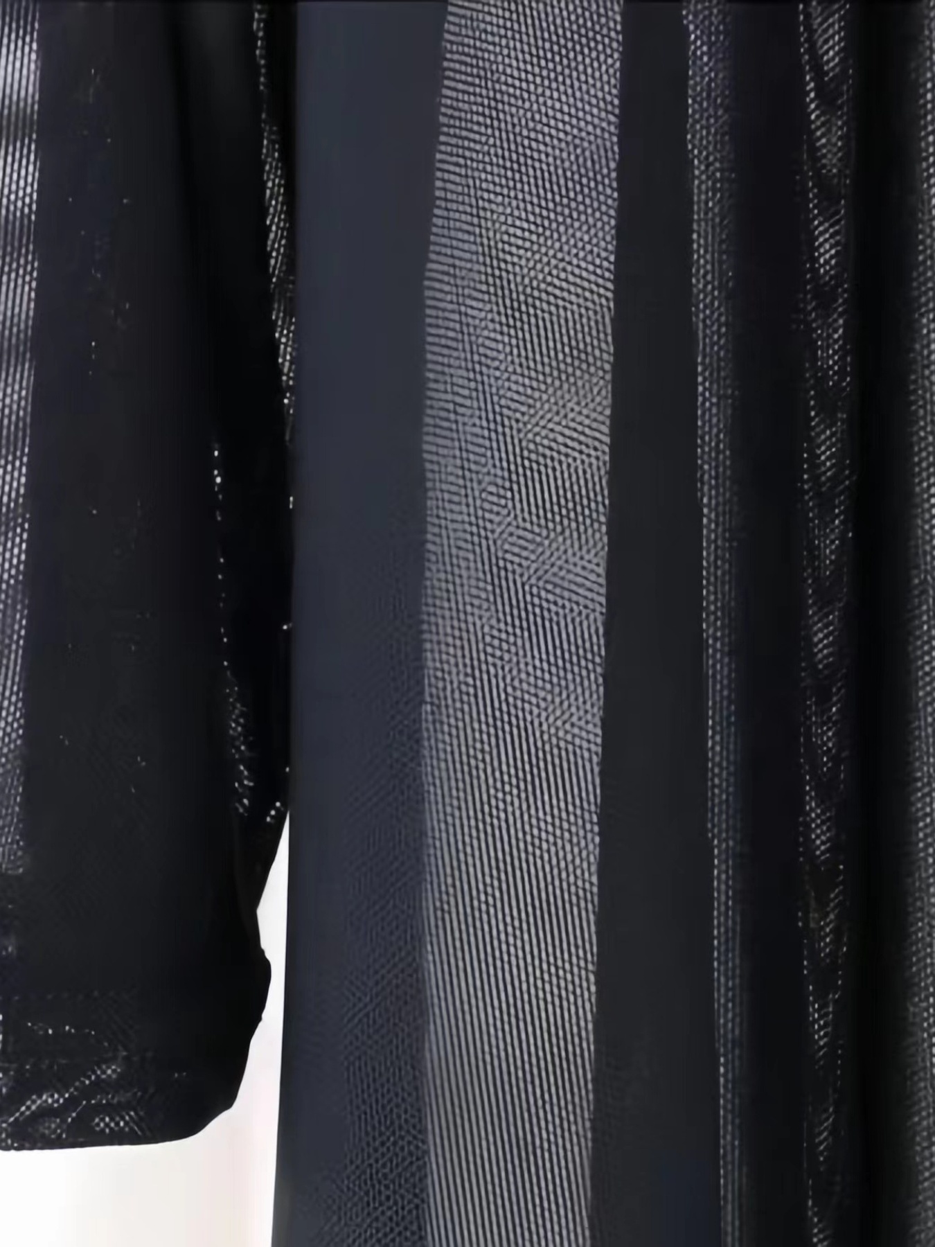 elegant sheer mesh length cardigan women chic black - Temu