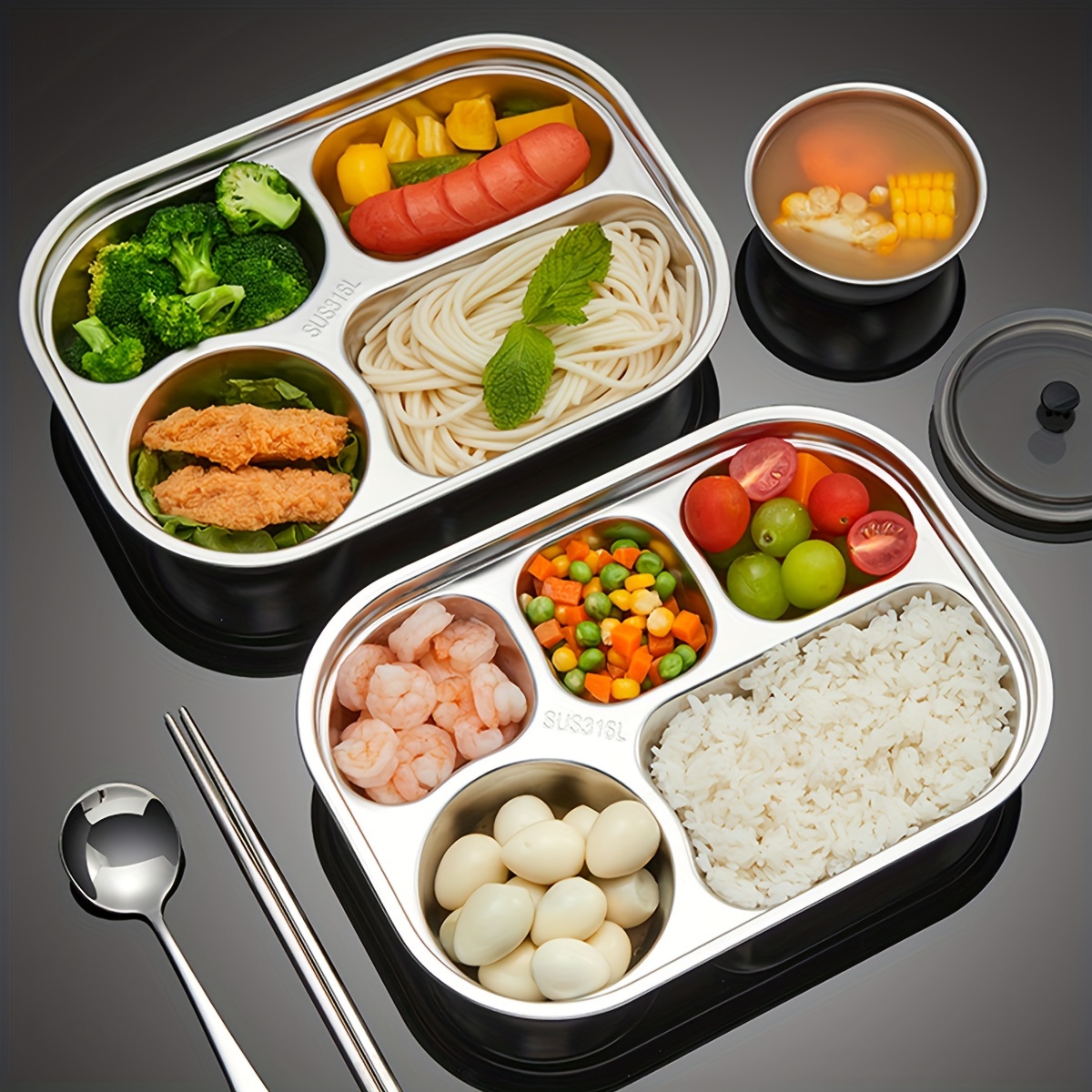 316 stainless steel tiffin bento lunch