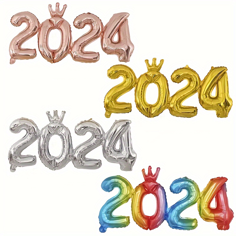 2024 Balloons Gold 40in Digit Helium Balloons 2024 Number Foil Balloons New  Year Eve Party Balloons christmas decorations 2024 - AliExpress