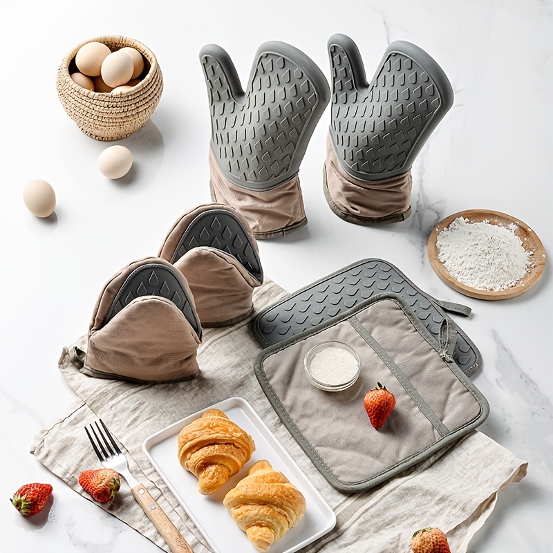 Mini Oven Mitts Finger Pot Holder Small Oven Mitts Pot -  in 2023