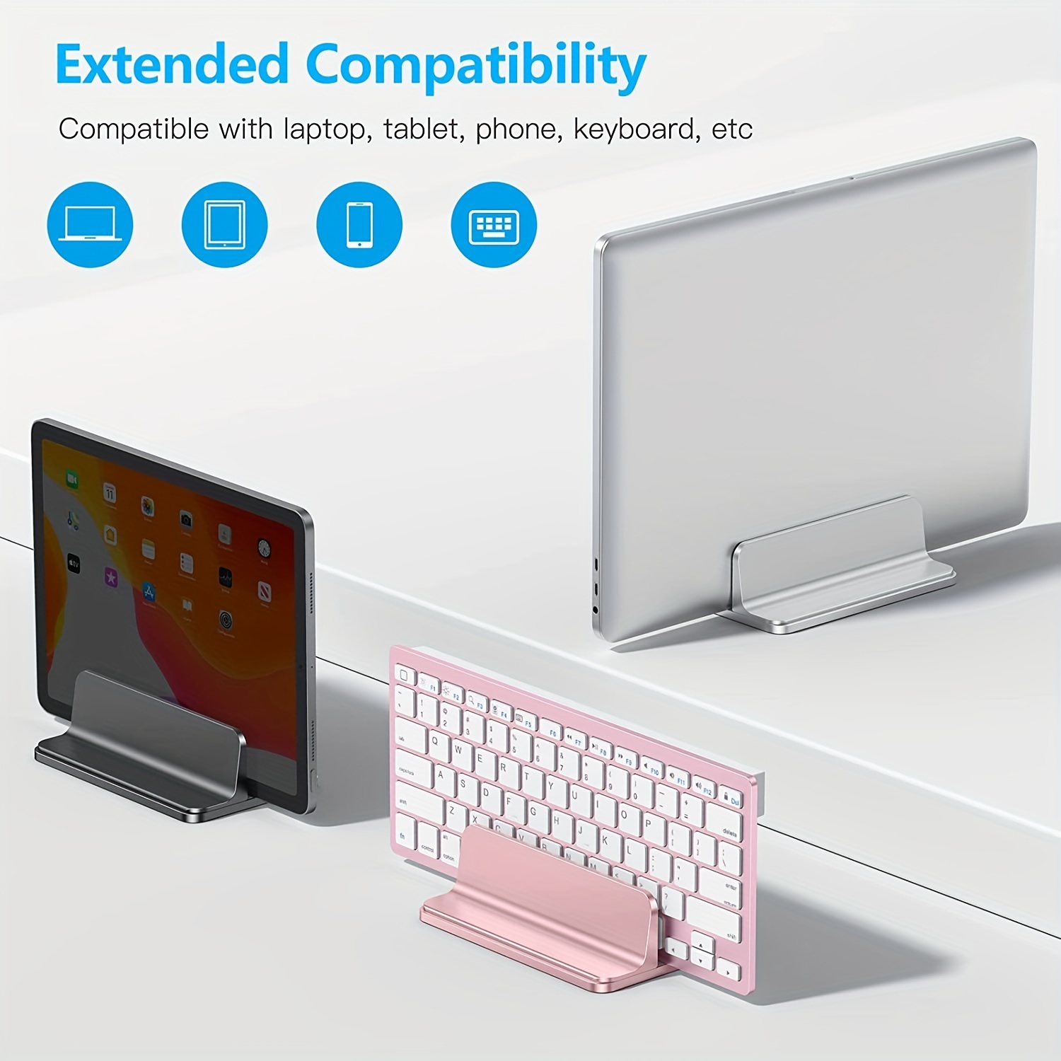 Bureau debout durable - Support pour ordinateur portable et support pour  clavier 