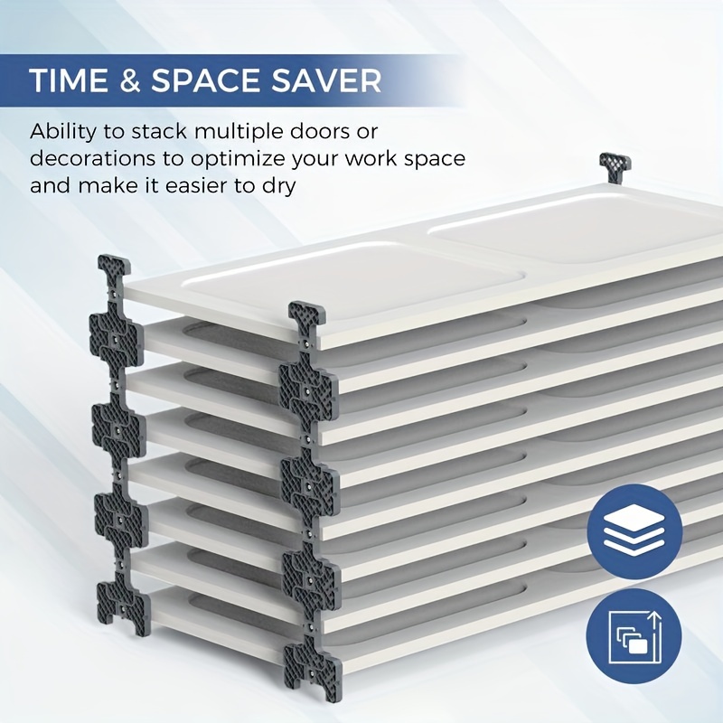 Séchage Portes Supports Peinture Aérosol - 4 Pièces Pour Portes Et Placards Cuisine Painting Station Silicone