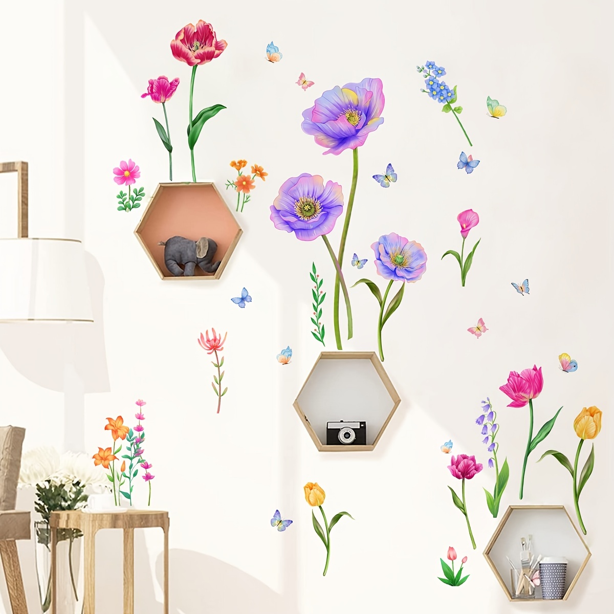 Flowers Wall Stickers - Removable Wall Decals