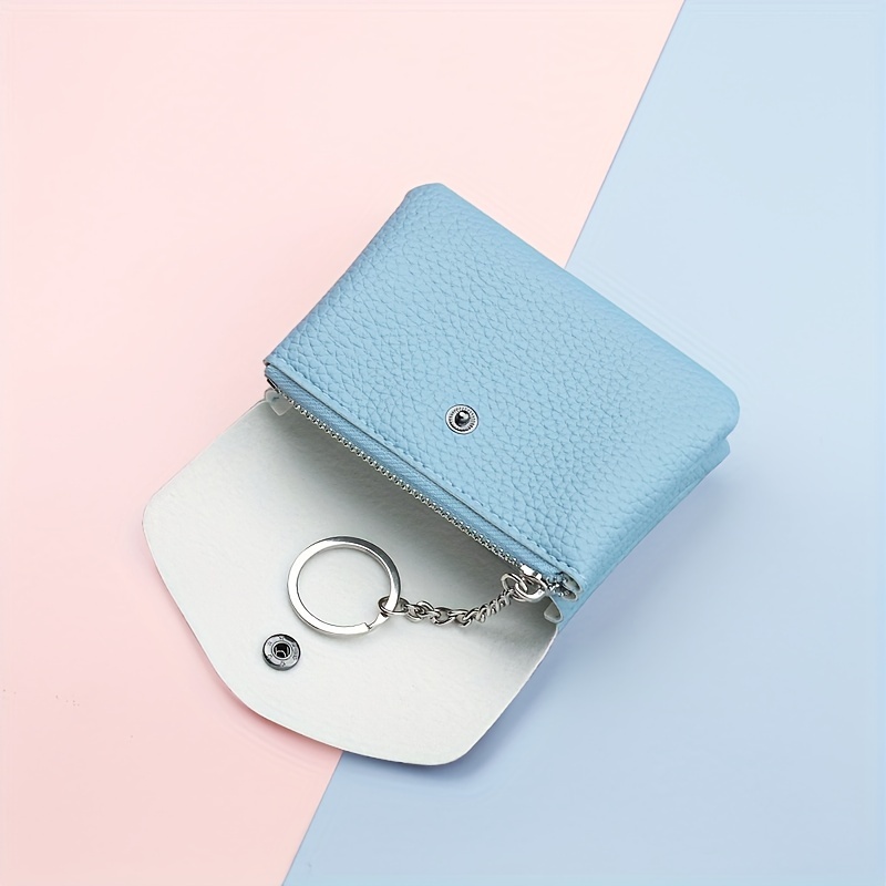 Mini Bag Bracelet Keychain Cute Pu Leather Coin Purse Card Holder Backpack  Car Key Charm Earbud Case Accessory Women Girls Gift - Temu