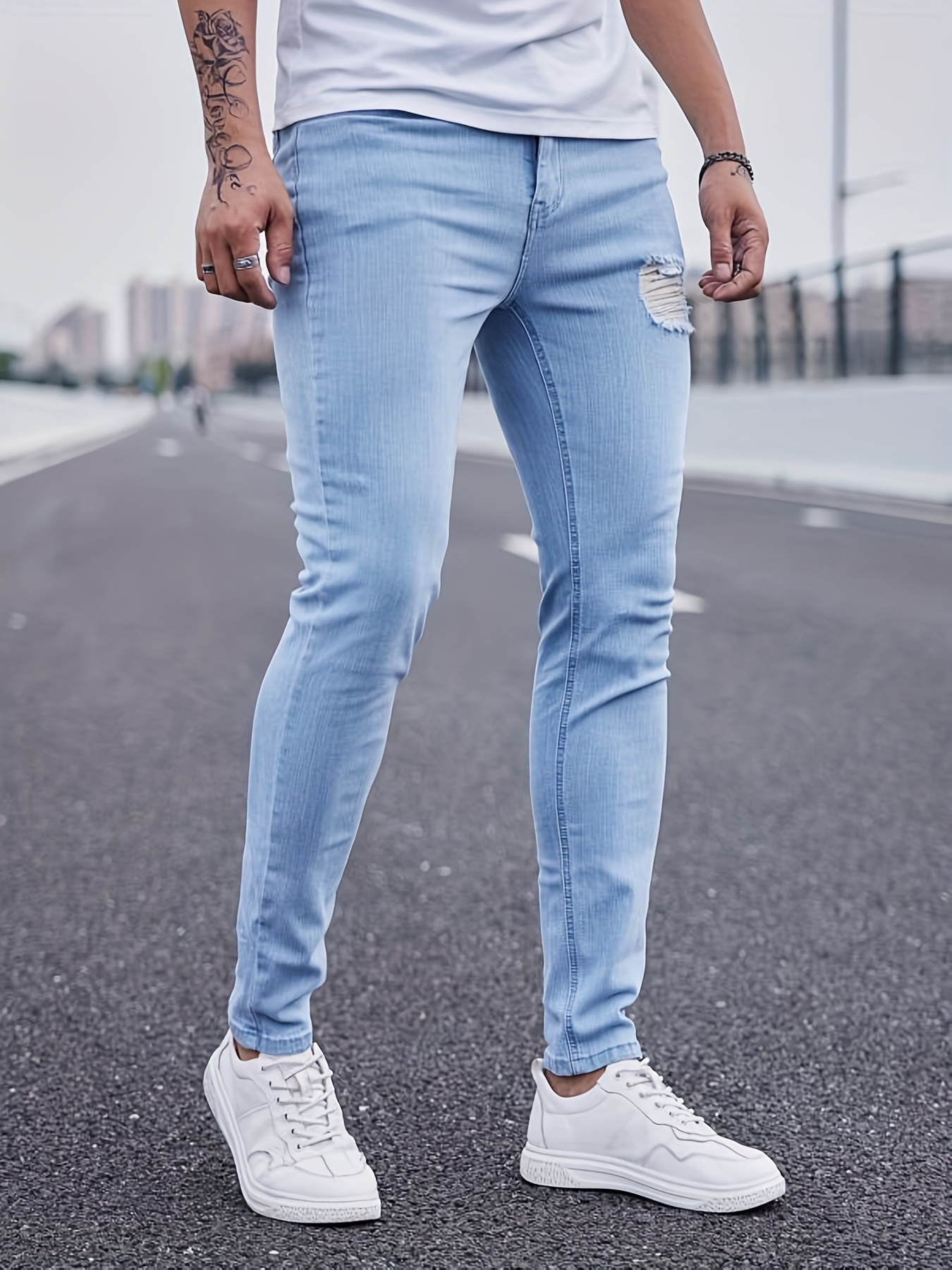 Slim Fit / Sky - Men's Light Blue Jeans