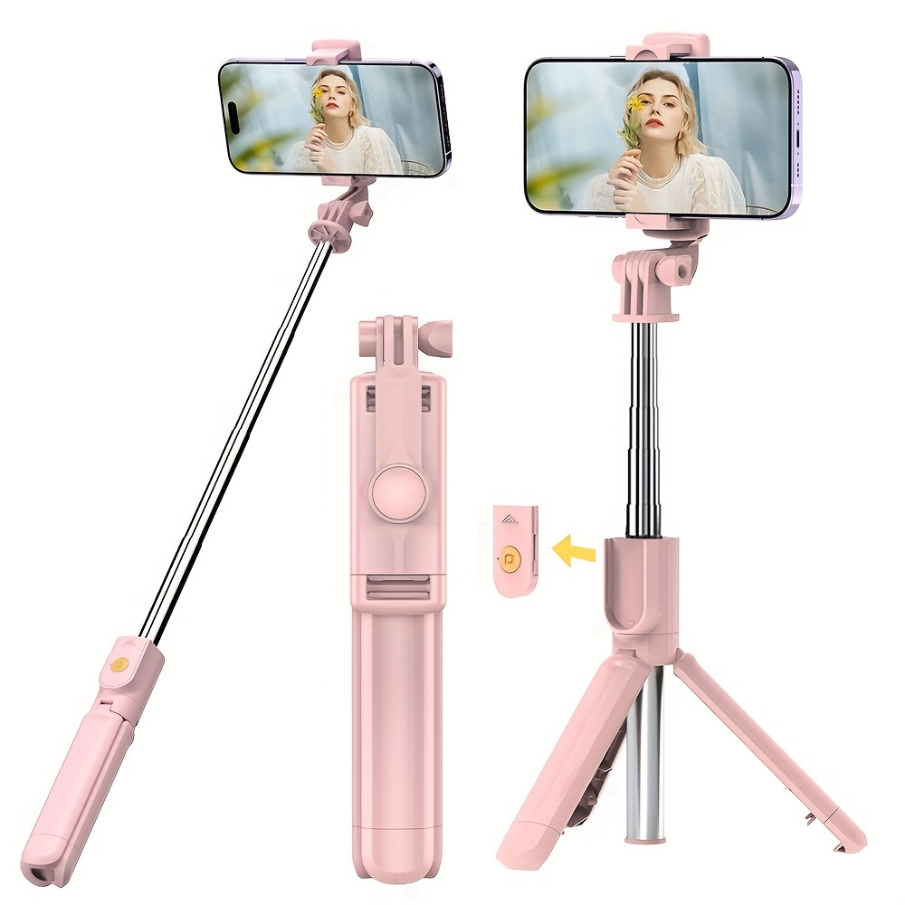 

Wireless Selfie Stick Tripod Stand With Remote Extendable Phone Tripod Stand For Samsung Mobile Phone Live Streaming Selfie Photos