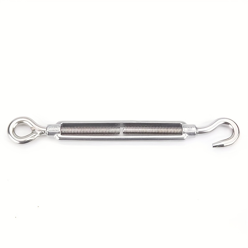 5PCS M4 OC Type Stainless Steel 304 Hook & Eye Turnbuckle Wire Rope Tension