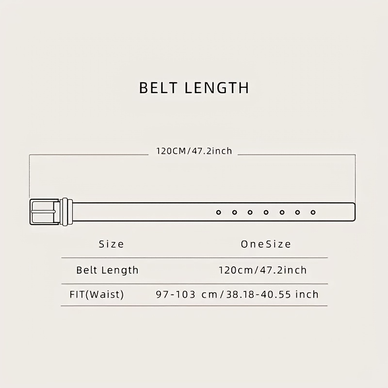 Men's Western PU Leather Belt