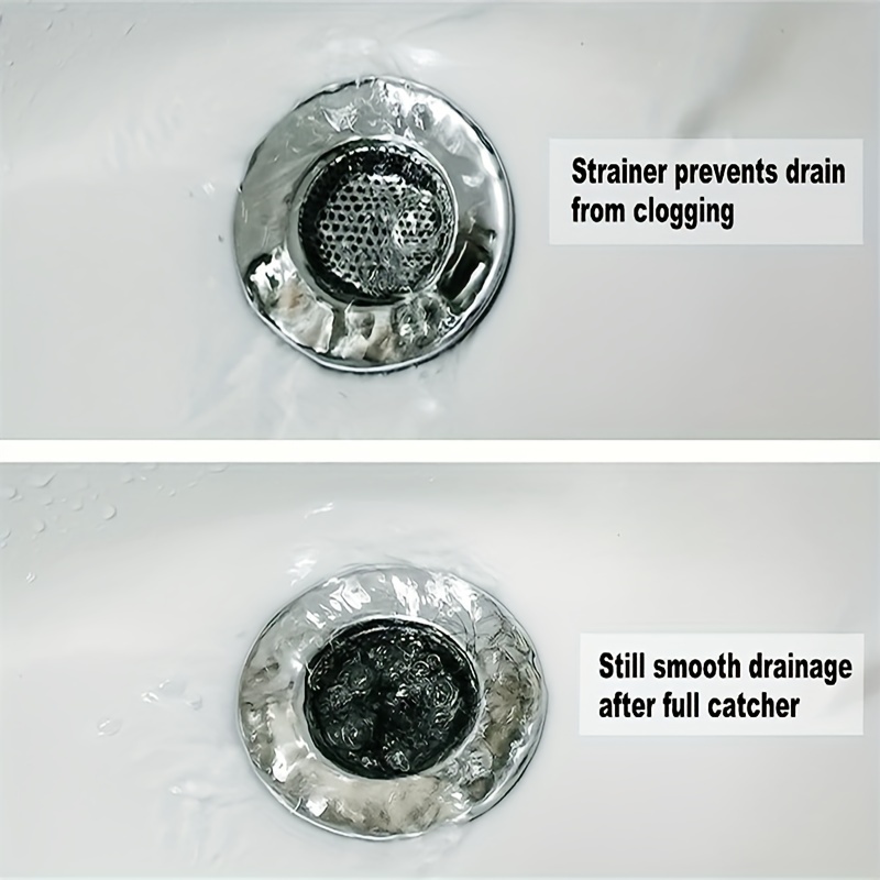 2 PCS Stainless Steel Bathtub Drain Strainers,Fit for 1.65-3.0 Drain Hole